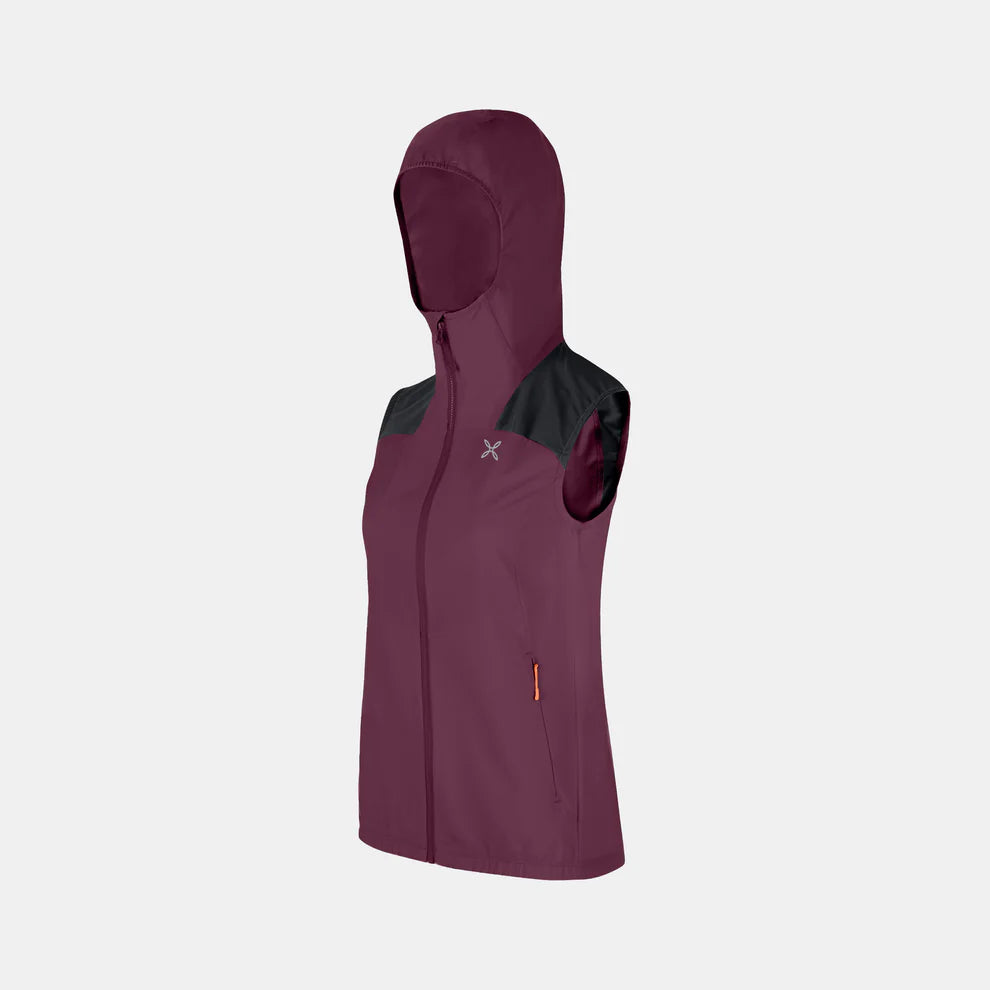RISE HOODED VEST WOMAN